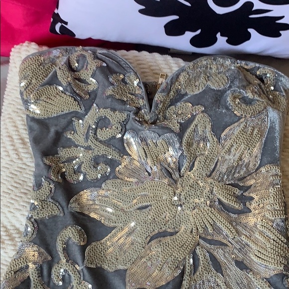 Strapless sequence dress - Picture 5 of 7